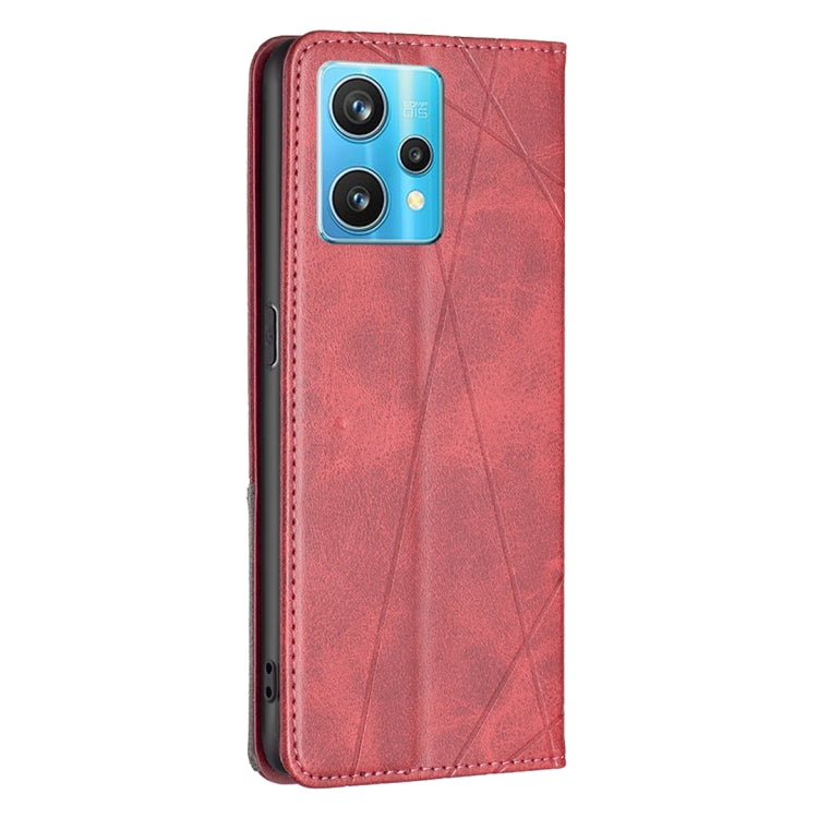 For OPPO Realme 9 Pro+ Prismatic Invisible Magnetic Leather Phone Case