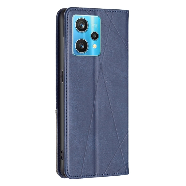 For OPPO Realme 9 Pro+ Prismatic Invisible Magnetic Leather Phone Case