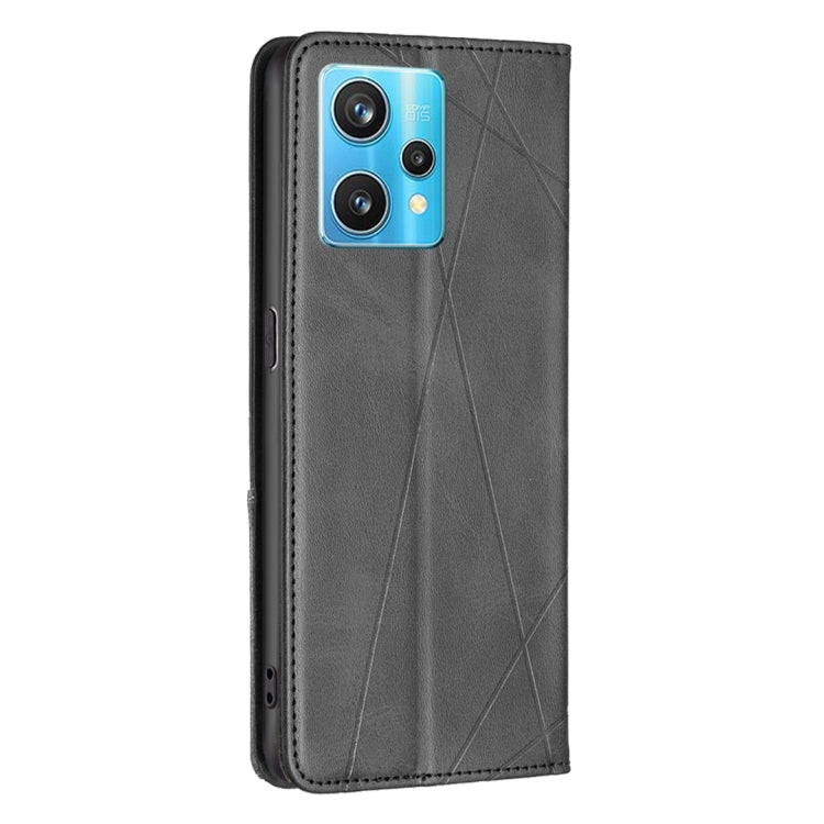 For OPPO Realme 9 Pro+ Prismatic Invisible Magnetic Leather Phone Case