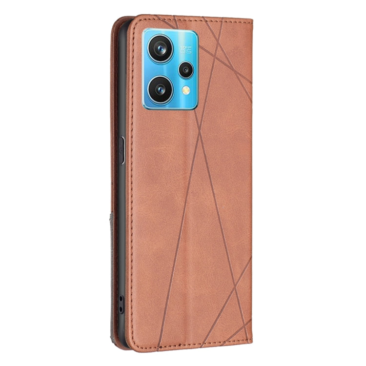 For OPPO Realme 9 Pro+ Prismatic Invisible Magnetic Leather Phone Case