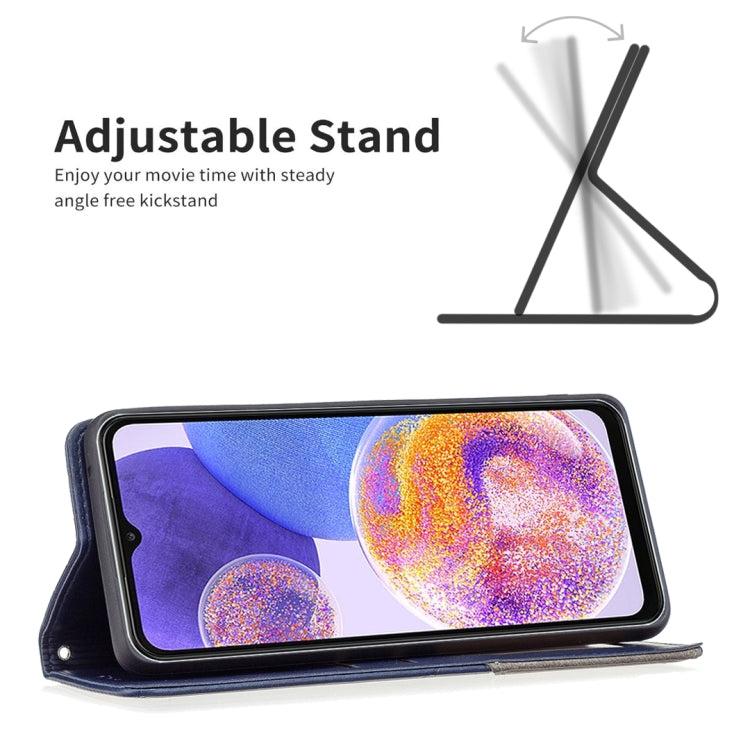 For Samsung Galaxy A23 5G Prismatic Invisible Magnetic Leather Phone Case