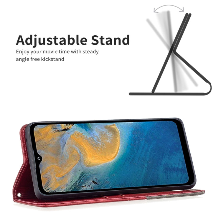 For ZTE Blade A51 Prismatic Invisible Magnetic Leather Phone Case