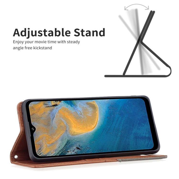 For ZTE Blade A51 Prismatic Invisible Magnetic Leather Phone Case