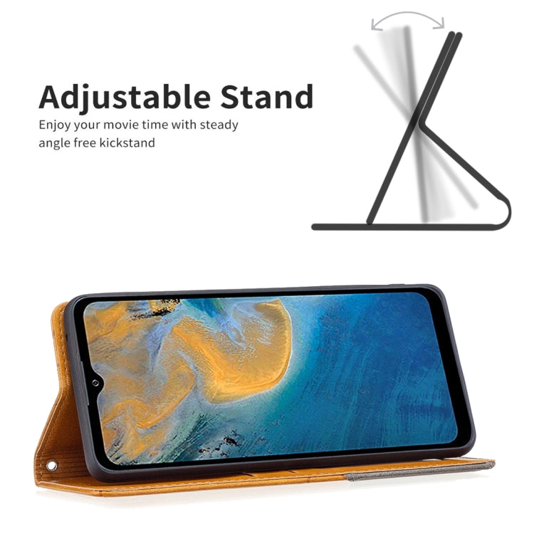 For ZTE Blade A51 Prismatic Invisible Magnetic Leather Phone Case