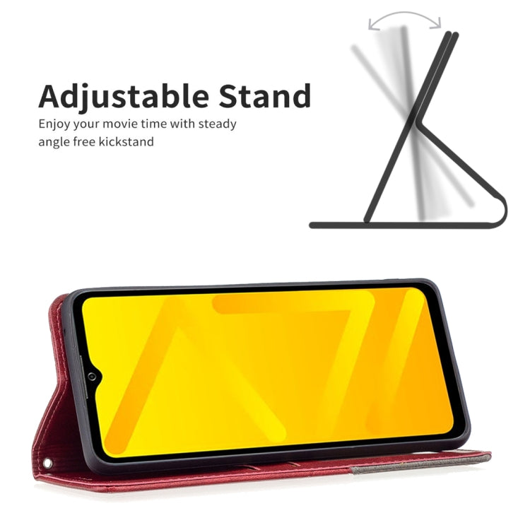For ZTE Blade A71 Prismatic Invisible Magnetic Leather Phone Case