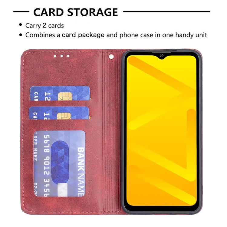 For ZTE Blade A71 Prismatic Invisible Magnetic Leather Phone Case