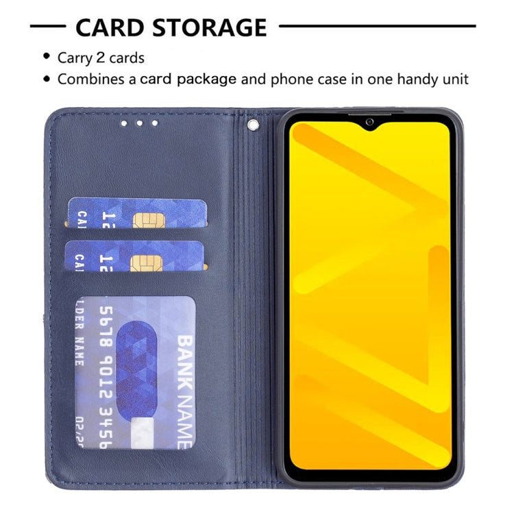 For ZTE Blade A71 Prismatic Invisible Magnetic Leather Phone Case