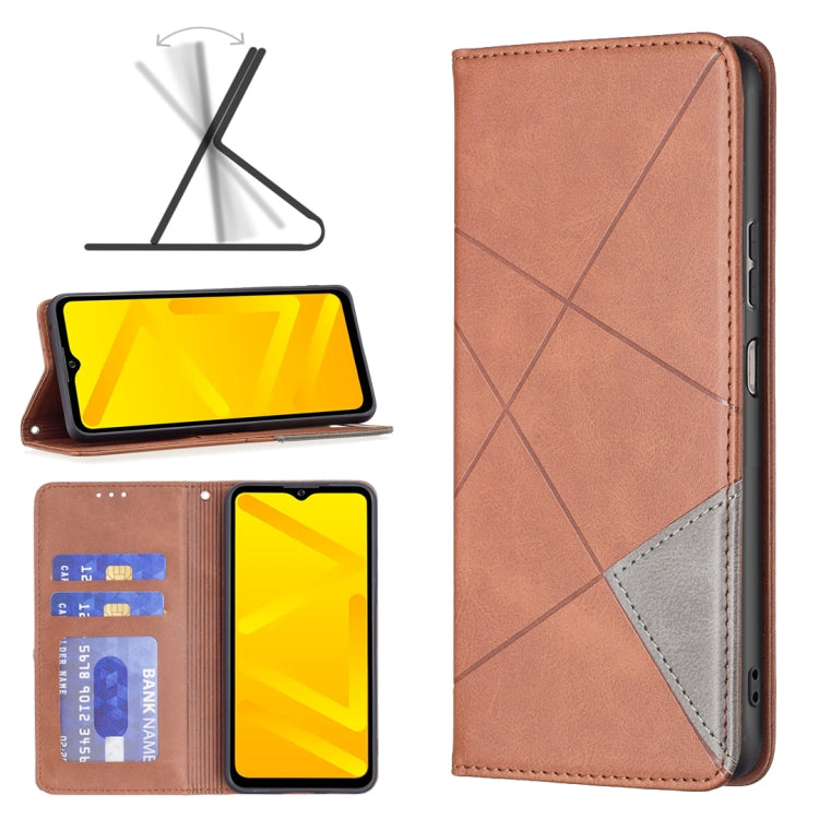 For ZTE Blade A71 Prismatic Invisible Magnetic Leather Phone Case