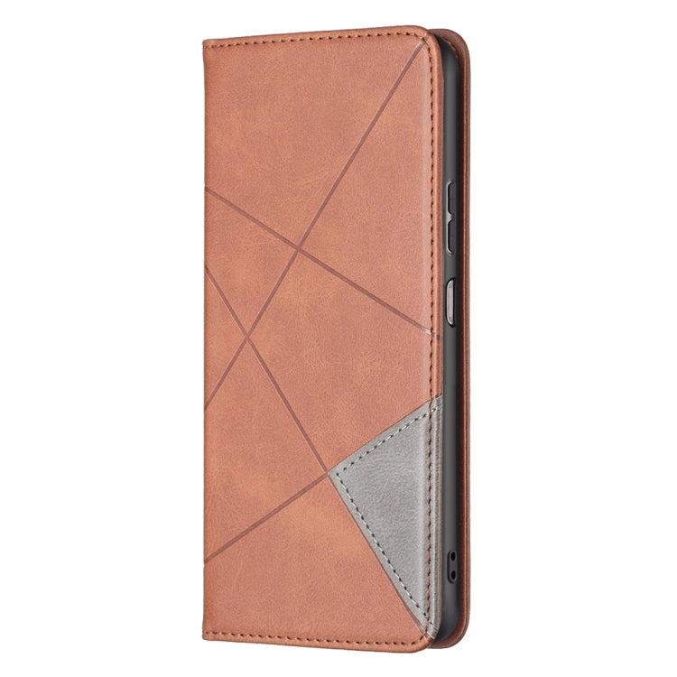 For ZTE Blade A71 Prismatic Invisible Magnetic Leather Phone Case