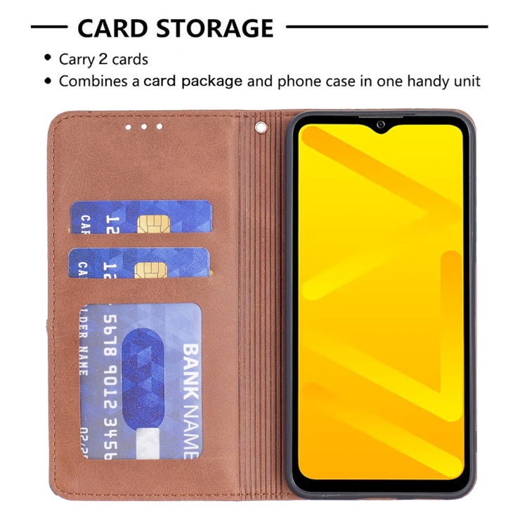For ZTE Blade A71 Prismatic Invisible Magnetic Leather Phone Case
