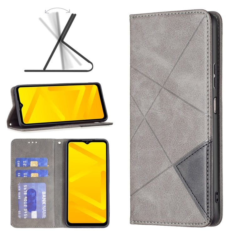 For ZTE Blade A71 Prismatic Invisible Magnetic Leather Phone Case
