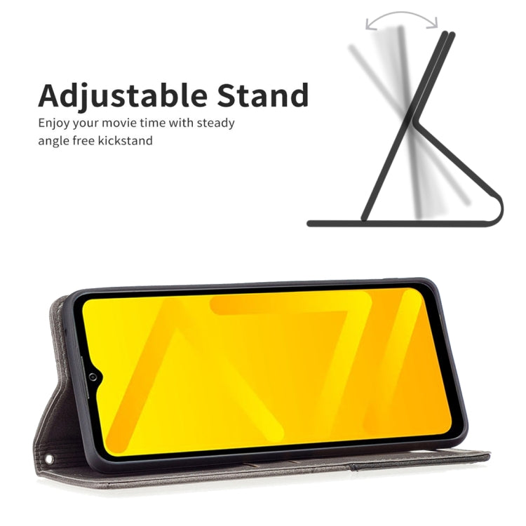 For ZTE Blade A71 Prismatic Invisible Magnetic Leather Phone Case