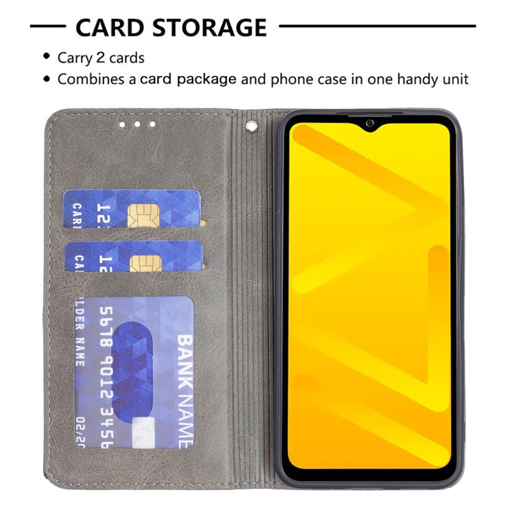 For ZTE Blade A71 Prismatic Invisible Magnetic Leather Phone Case
