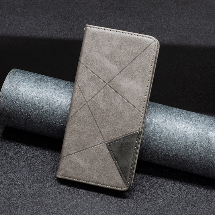 For ZTE Blade A71 Prismatic Invisible Magnetic Leather Phone Case