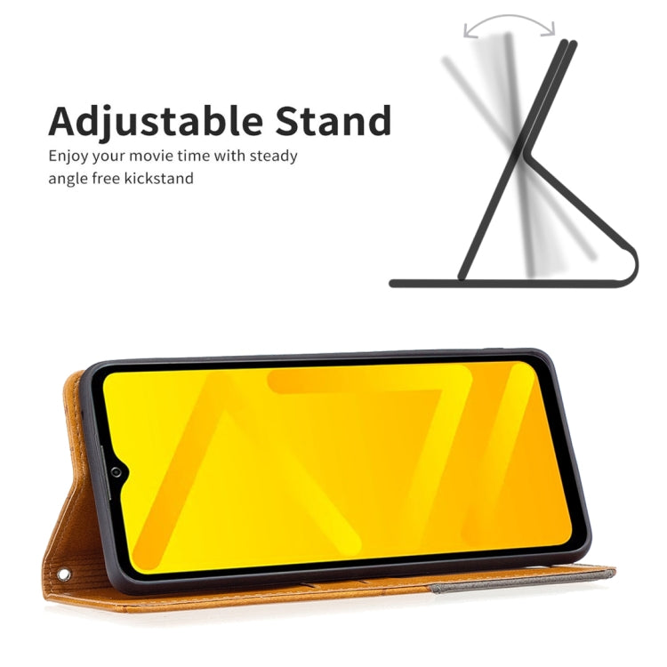 For ZTE Blade A71 Prismatic Invisible Magnetic Leather Phone Case