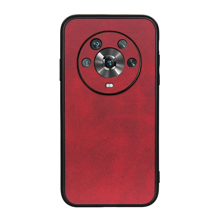 For Honor Magic4 Two-color Calf Texture PU Phone Case