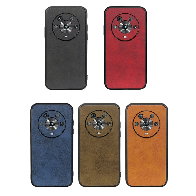 For Honor Magic4 Two-color Calf Texture PU Phone Case