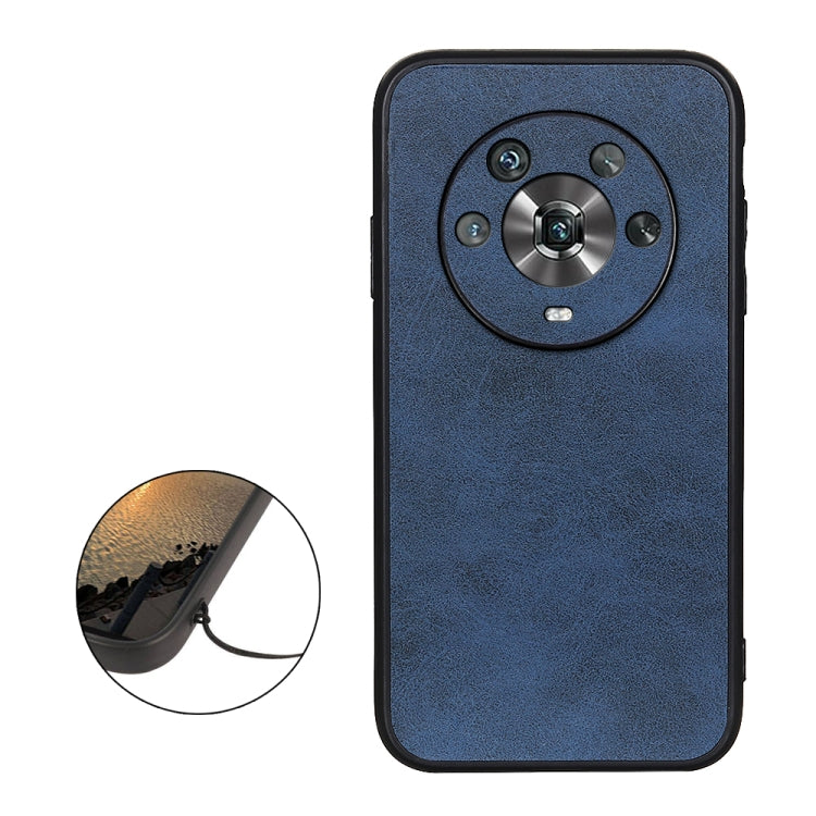 For Honor Magic4 Two-color Calf Texture PU Phone Case