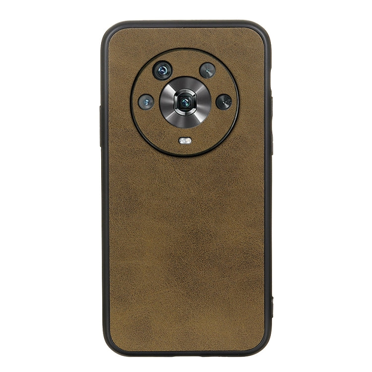 For Honor Magic4 Two-color Calf Texture PU Phone Case