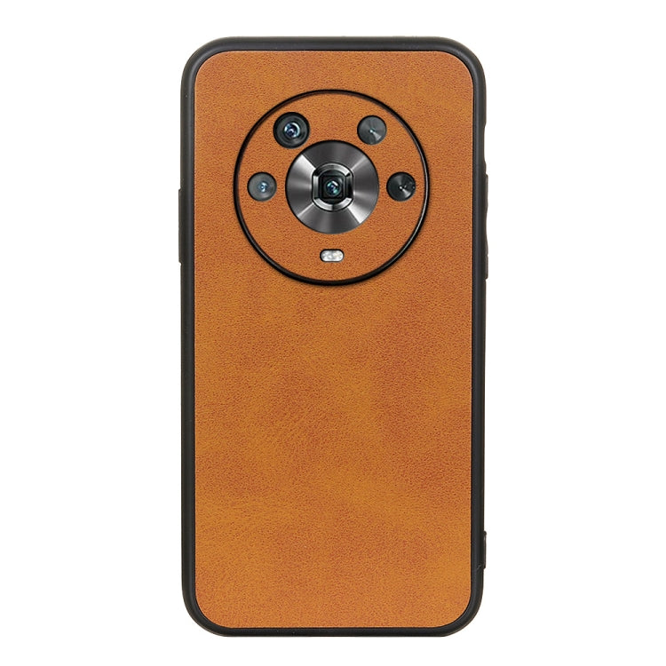 For Honor Magic4 Two-color Calf Texture PU Phone Case