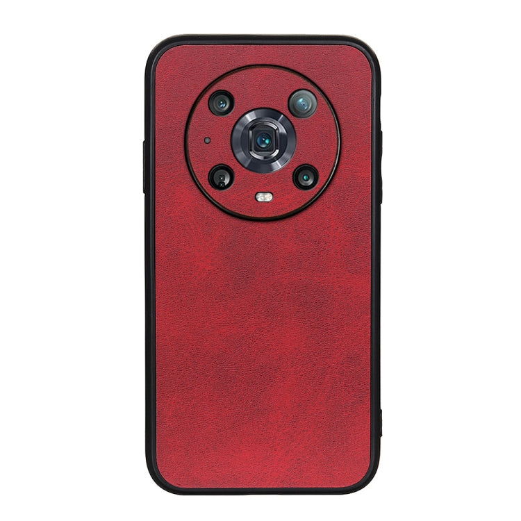 For Honor Magic4 Pro Two-color Calf Texture PU Phone Case