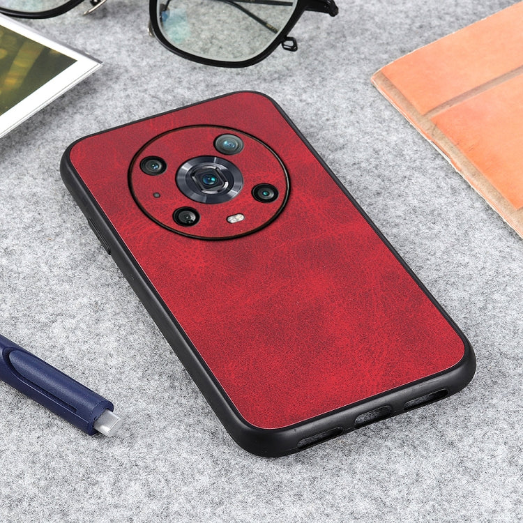 For Honor Magic4 Pro Two-color Calf Texture PU Phone Case