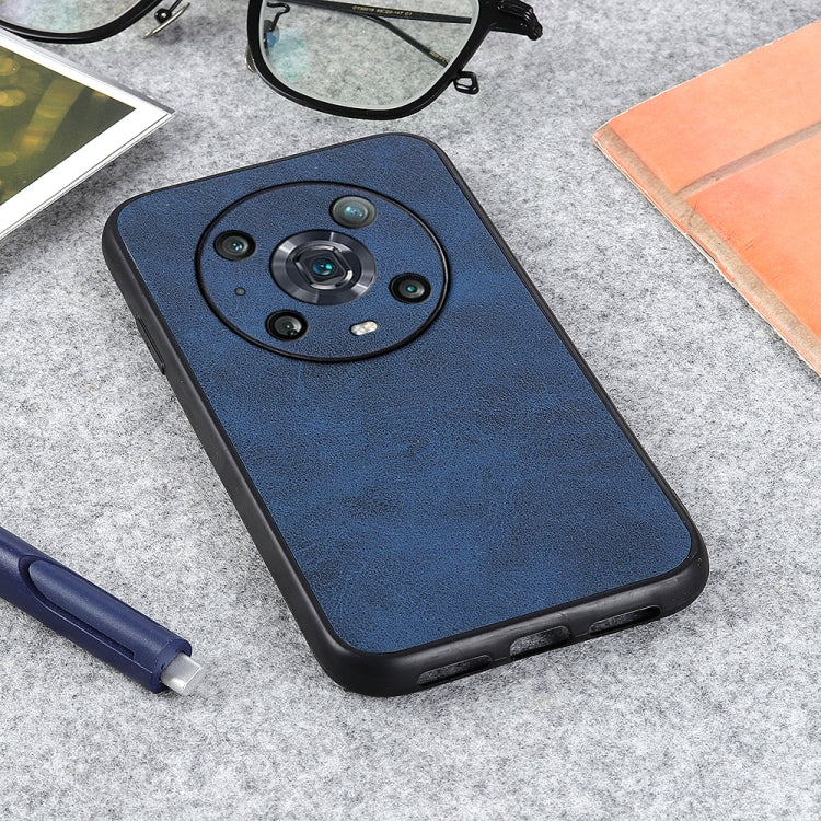 For Honor Magic4 Pro Two-color Calf Texture PU Phone Case