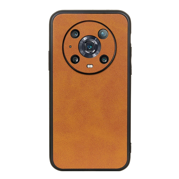 For Honor Magic4 Pro Two-color Calf Texture PU Phone Case
