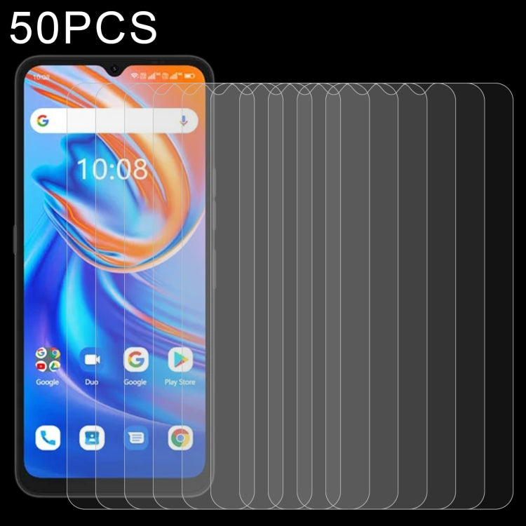50 PCS 0.26mm 9H 2.5D Tempered Glass Film For Umidigi A13 / A13S