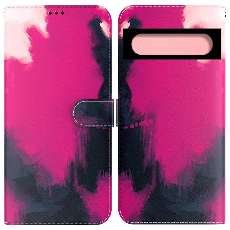 For Google Pixel 7 Pro Watercolor Pattern Horizontal Flip Leather Phone Case