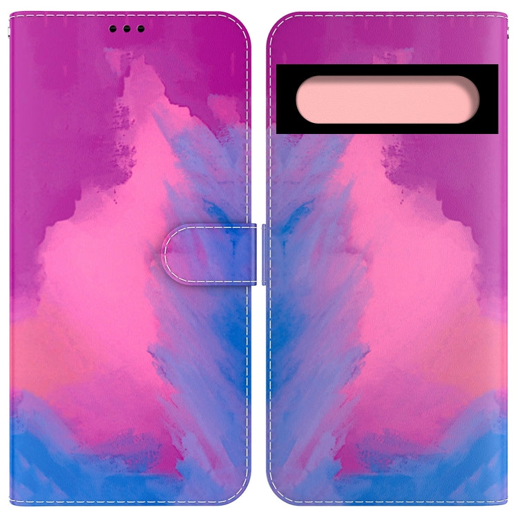 For Google 7 Pro Watercolor Pattern Horizontal Flip Leather Phone Case