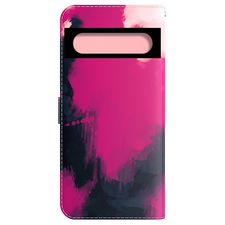 For Google Pixel 7 Watercolor Pattern Horizontal Flip Leather Phone Case
