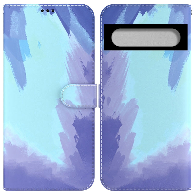 For Google Pixel 7 Watercolor Pattern Horizontal Flip Leather Phone Case