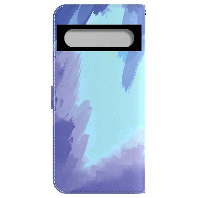 For Google Pixel 7 Watercolor Pattern Horizontal Flip Leather Phone Case