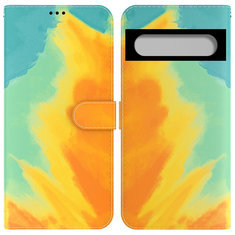 For Google 7 Watercolor Pattern Horizontal Flip Leather Phone Case