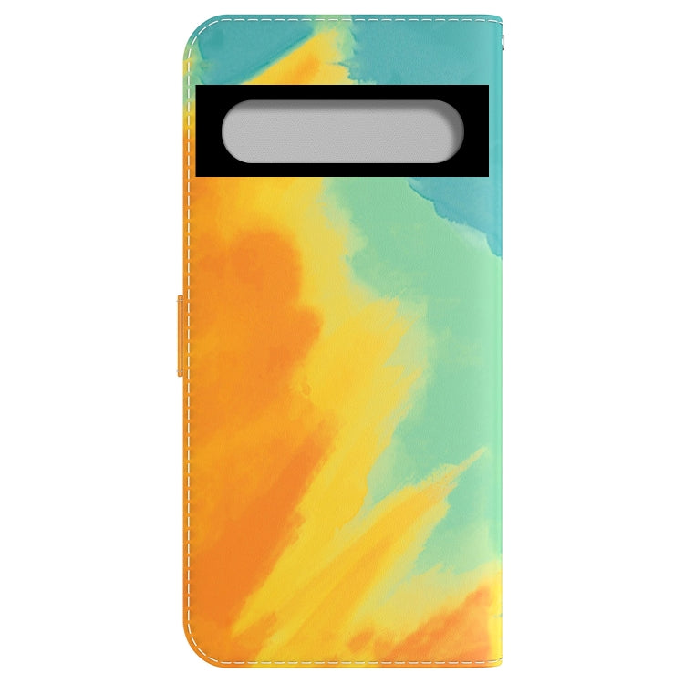 For Google 7 Watercolor Pattern Horizontal Flip Leather Phone Case
