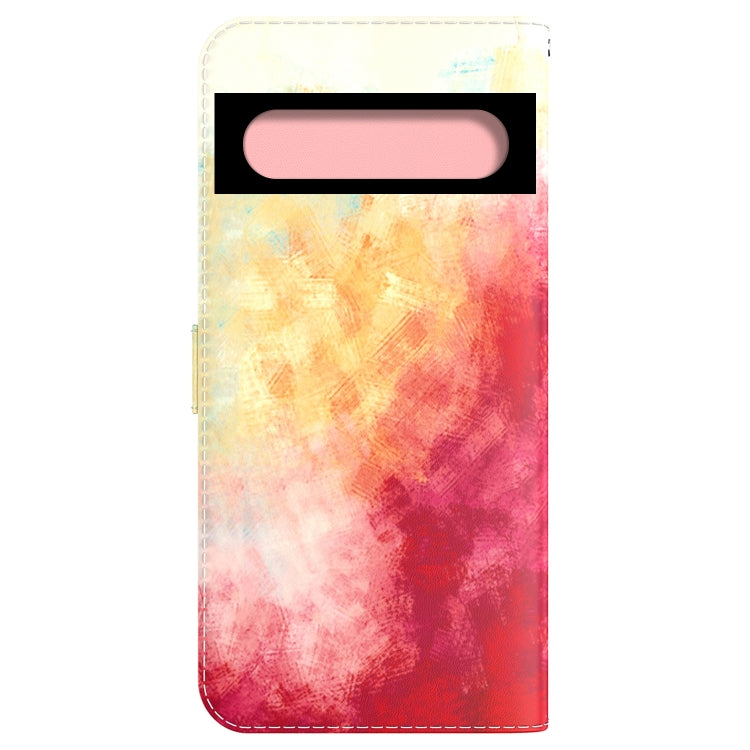 For Google 7 Watercolor Pattern Horizontal Flip Leather Phone Case
