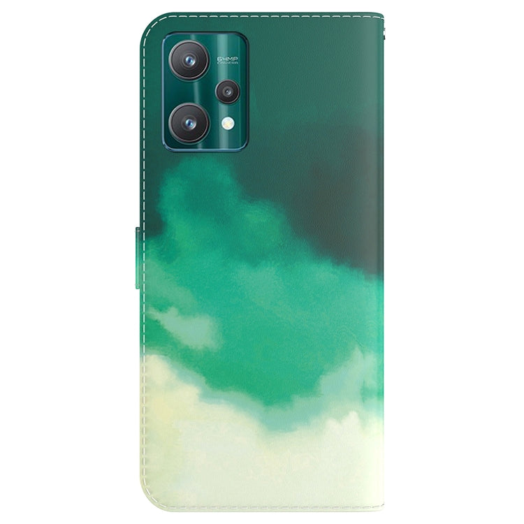 For OPPO Realme 9 Pro+ Watercolor Pattern Horizontal Flip Leather Phone Case