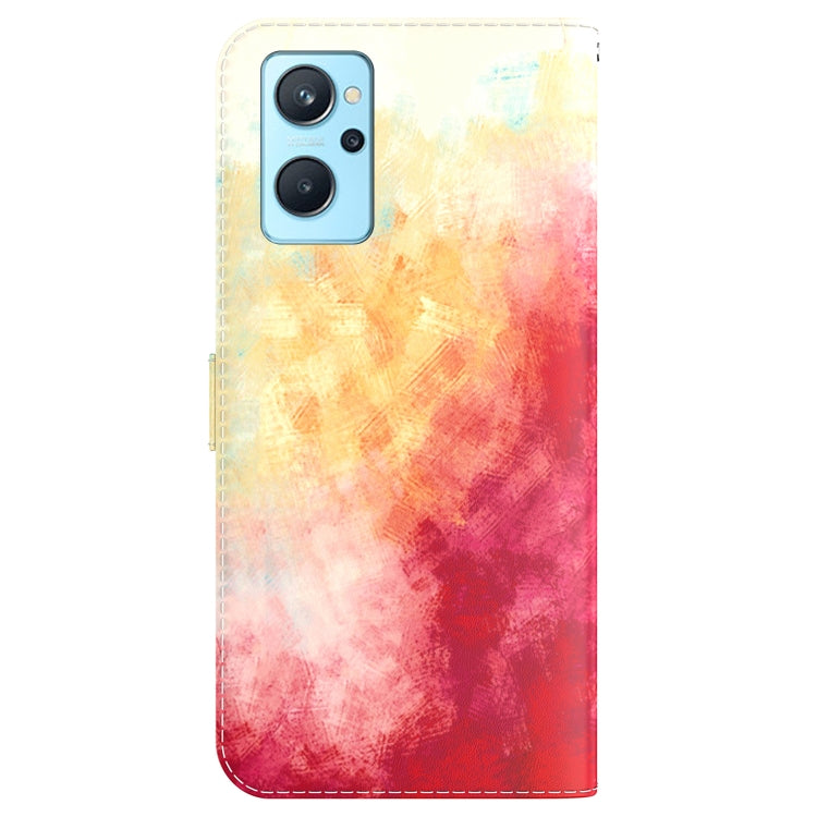For OPPO Realme 9i / A36 / A76 Watercolor Pattern Horizontal Flip Leather Phone Case