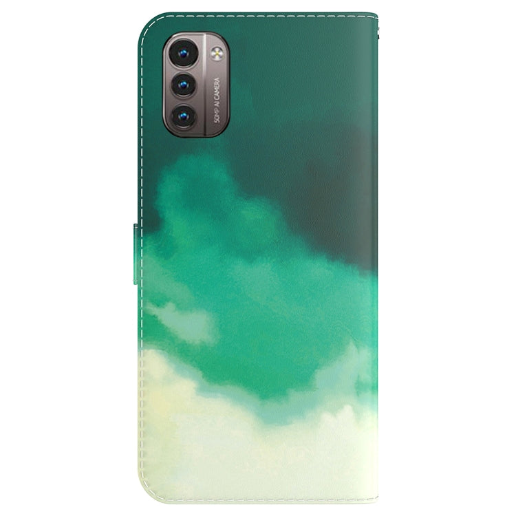 For Nokia G21 / G11 Watercolor Pattern Horizontal Flip Leather Phone Case