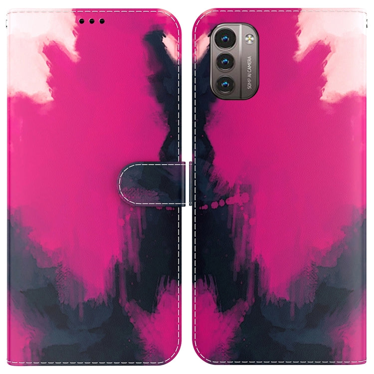 For Nokia G21 / G11 Watercolor Pattern Horizontal Flip Leather Phone Case