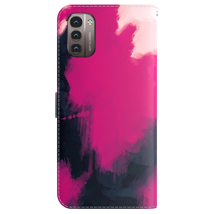 For Nokia G21 / G11 Watercolor Pattern Horizontal Flip Leather Phone Case