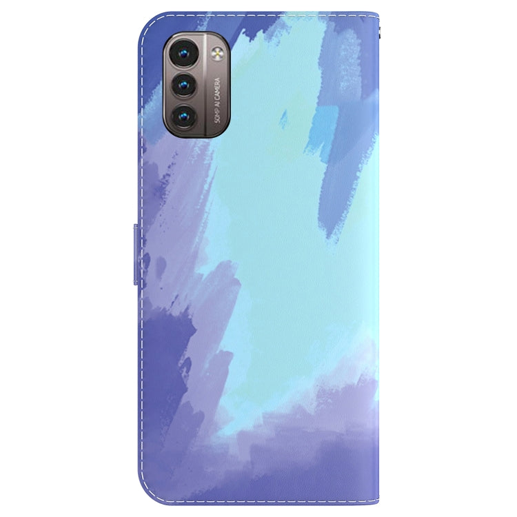 For Nokia G21 / G11 Watercolor Pattern Horizontal Flip Leather Phone Case