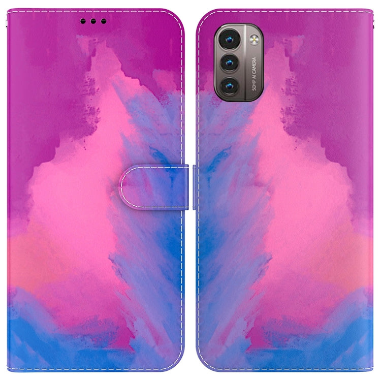 For Nokia G21 / G11 Watercolor Pattern Horizontal Flip Leather Phone Case