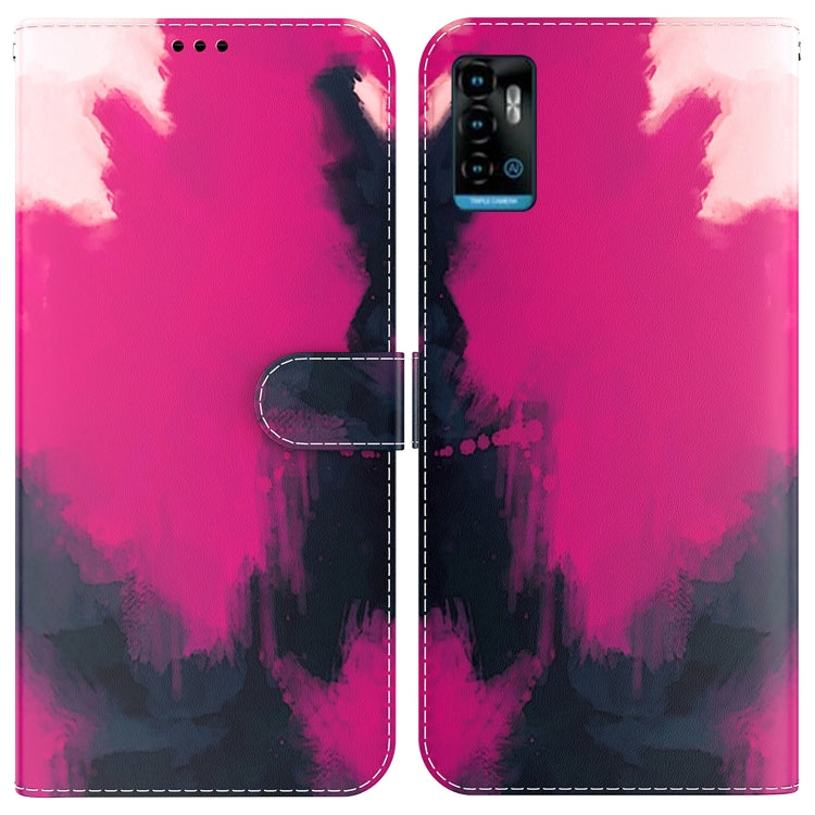 For ZTE Blade A72 / V40 Vita Watercolor Pattern Horizontal Flip Leather Phone Case
