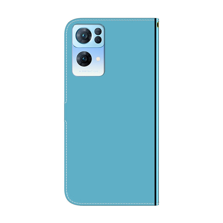 For OPPO Reno7 Pro 5G Imitated Mirror Surface Horizontal Flip Leather Phone Case