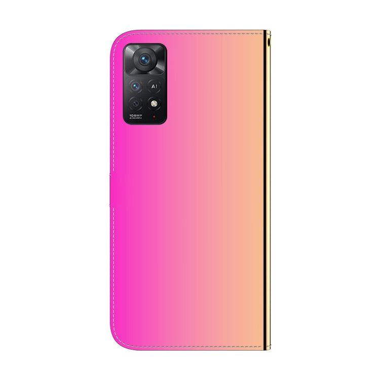 For Redmi Note 11 Pro 4G / 5G Imitated Mirror Surface Horizontal Flip Leather Phone Case