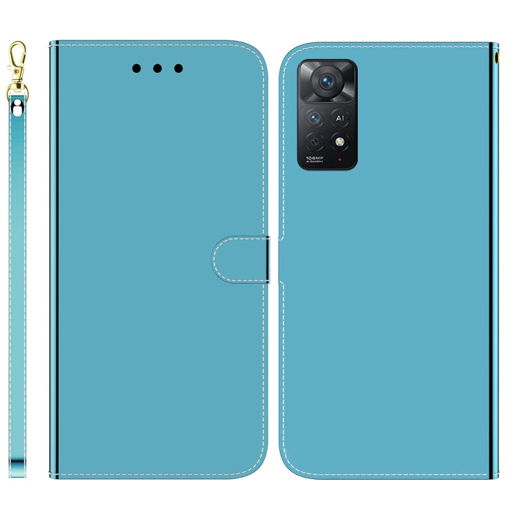 For Redmi Note 11 Pro 4G / 5G Imitated Mirror Surface Horizontal Flip Leather Phone Case