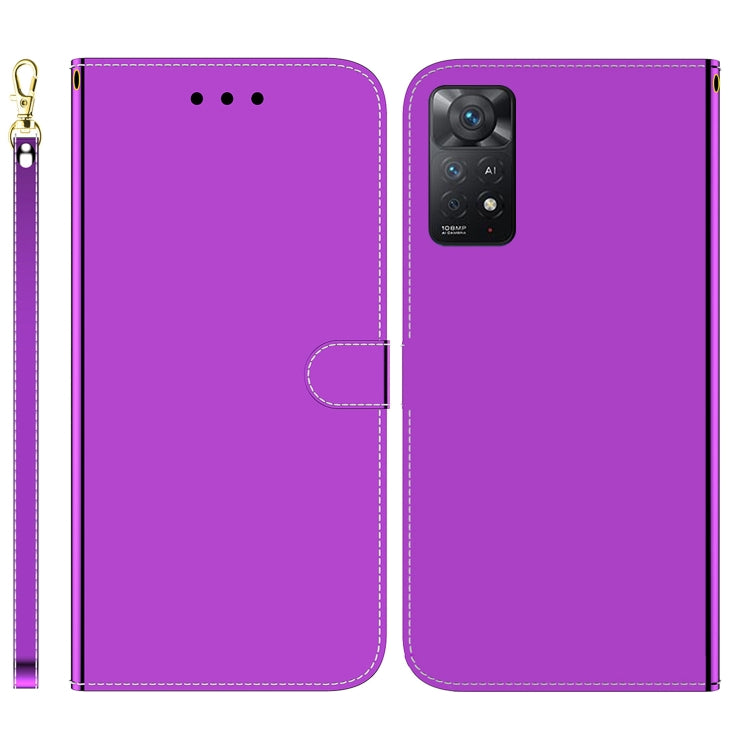 For Redmi Note 11 Pro 4G / 5G Imitated Mirror Surface Horizontal Flip Leather Phone Case