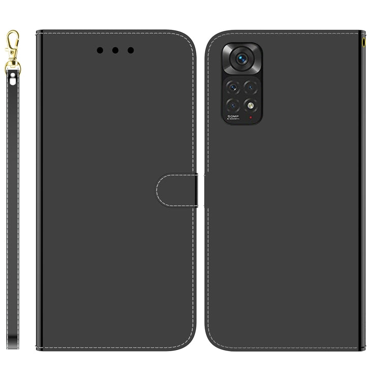 For Redmi Note 11 Overseas Version / Note 11S Imitated Mirror Surface Horizontal Flip Leather Phone Case